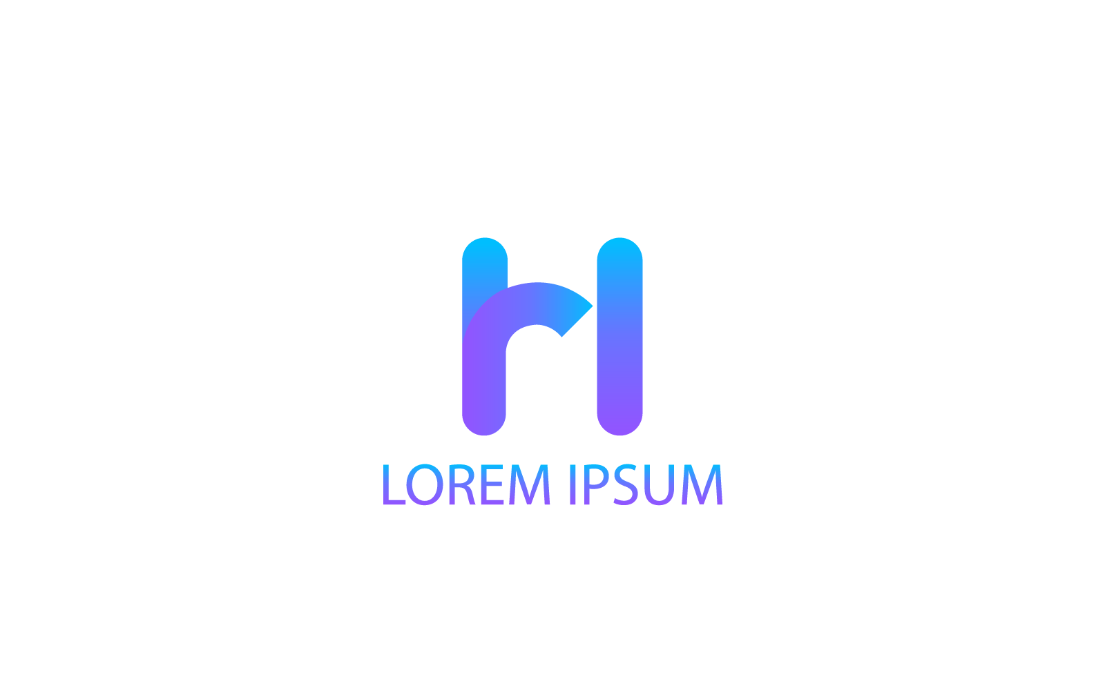 Diseño de logotipo Hr minimalista moderno