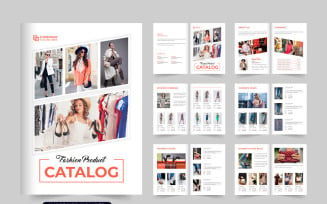 Fashion brand catalog brochure vector
