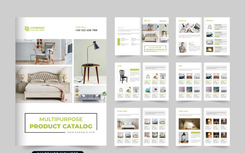 Furniture business catalog template Magazine Template