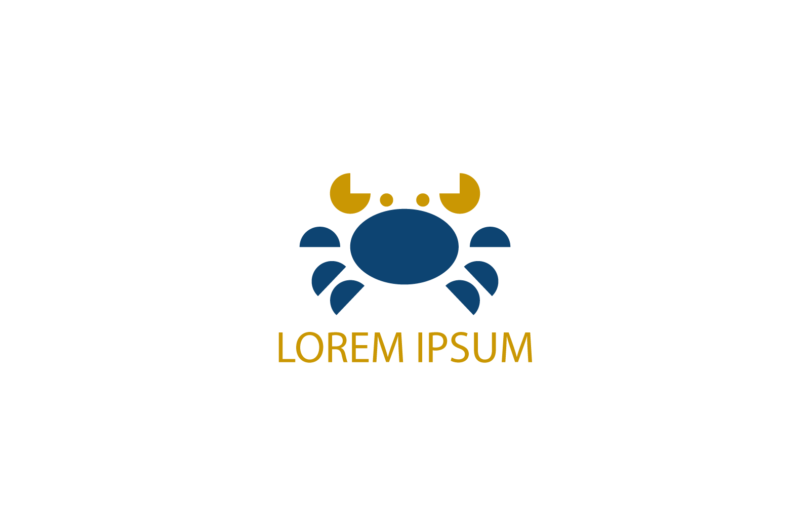 Креативний і унікальний дизайн логотипу Crab