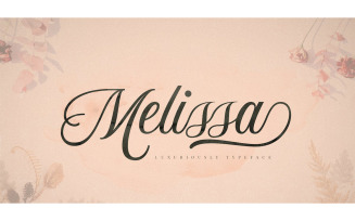 Melissa Script Typeface Font