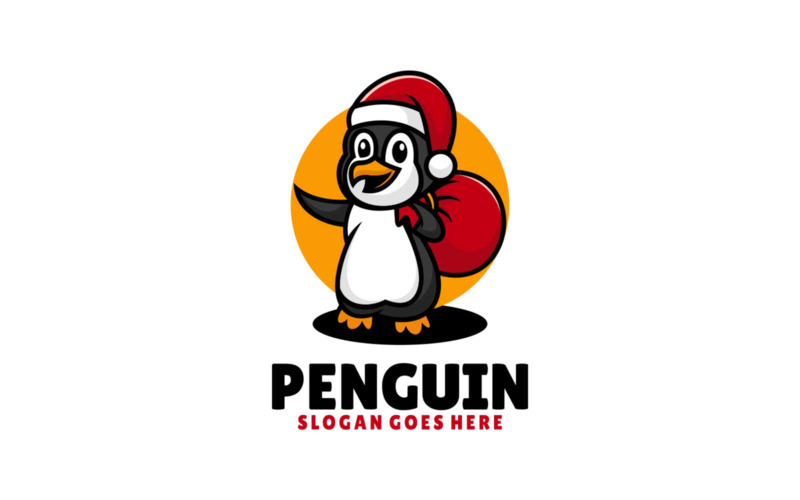 Penguin Mascot Cartoon Logo 1 Logo Template
