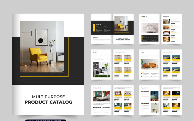 Product catalog and magazine layout Magazine Template