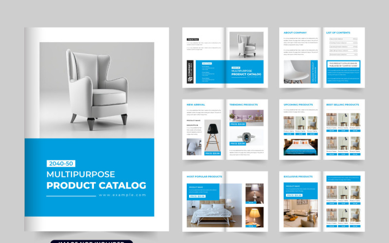 Product sale and promotion catalog Magazine Template