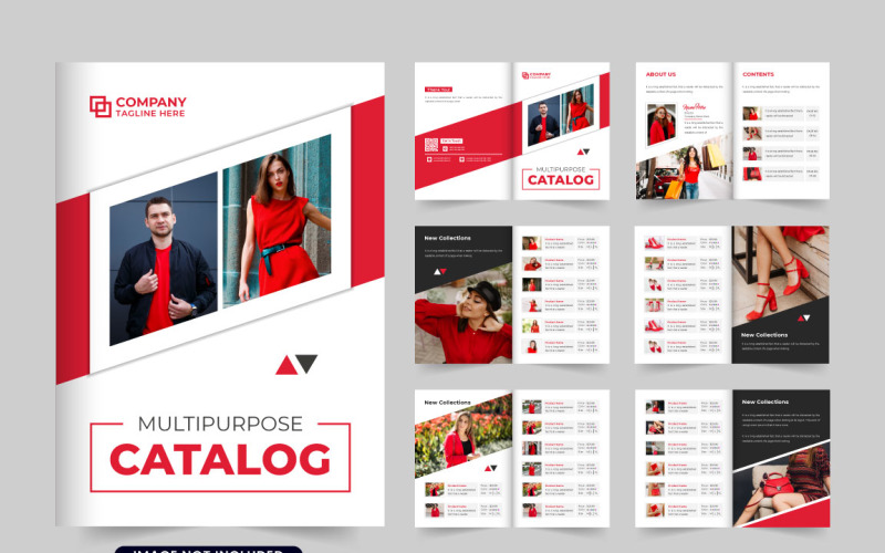 Product sale booklet and catalog vector Magazine Template