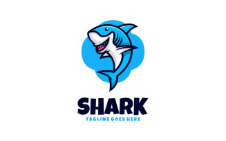 Shark Mascot Cartoon Logo 2