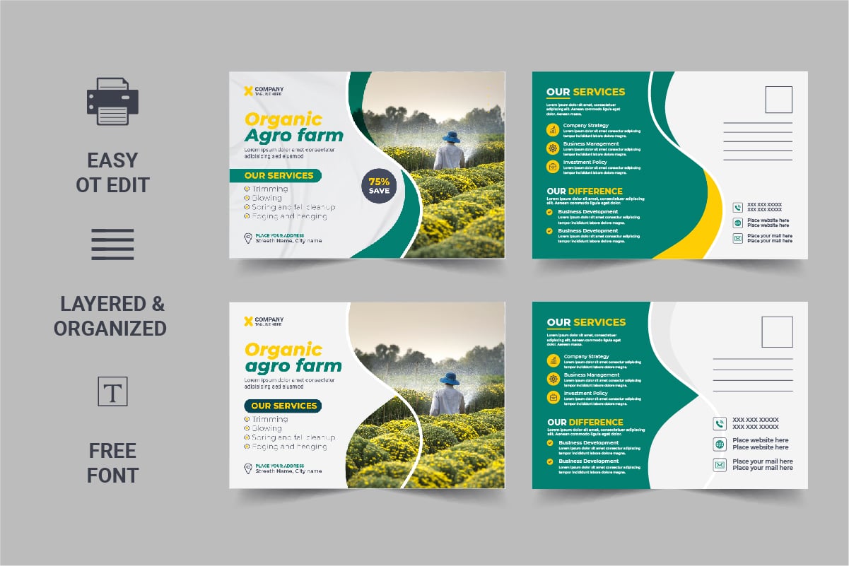 Template #332361 Brochure Agro Webdesign Template - Logo template Preview