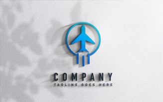 Airplane and Travel Agency Logo Design