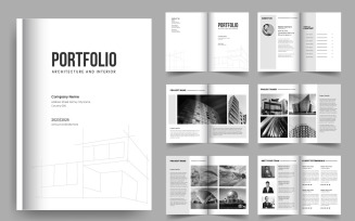 Architecture portfolio interior portfolio design portfolio template design