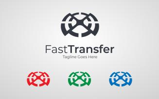 Fast Transfer Company Logo Design Template