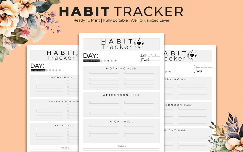 Habit Tracker 365 Days Kdp Interior Planner