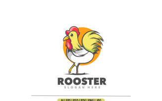Rooster chick logo design template