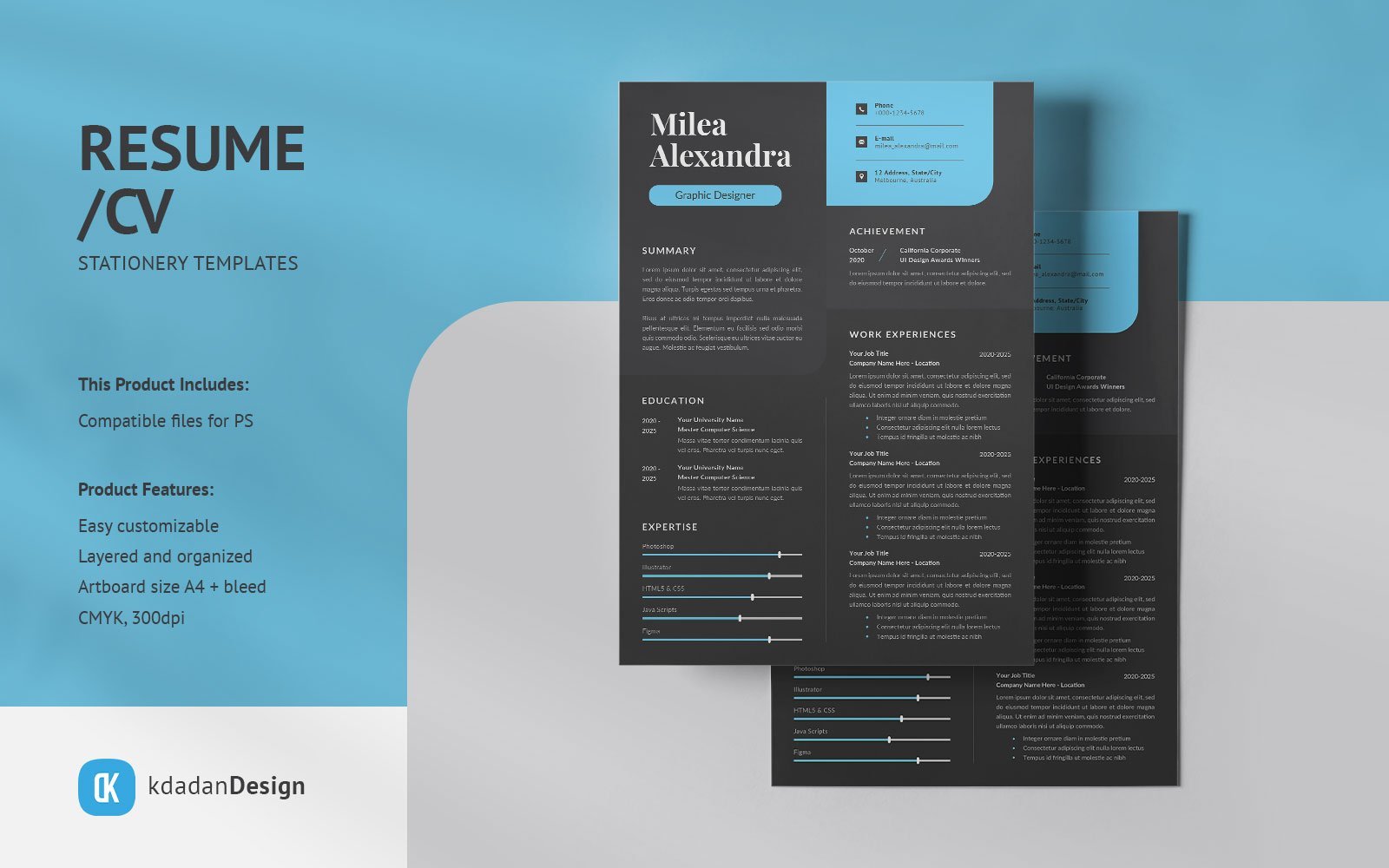 Kit Graphique #332492 Resume Business Divers Modles Web - Logo template Preview