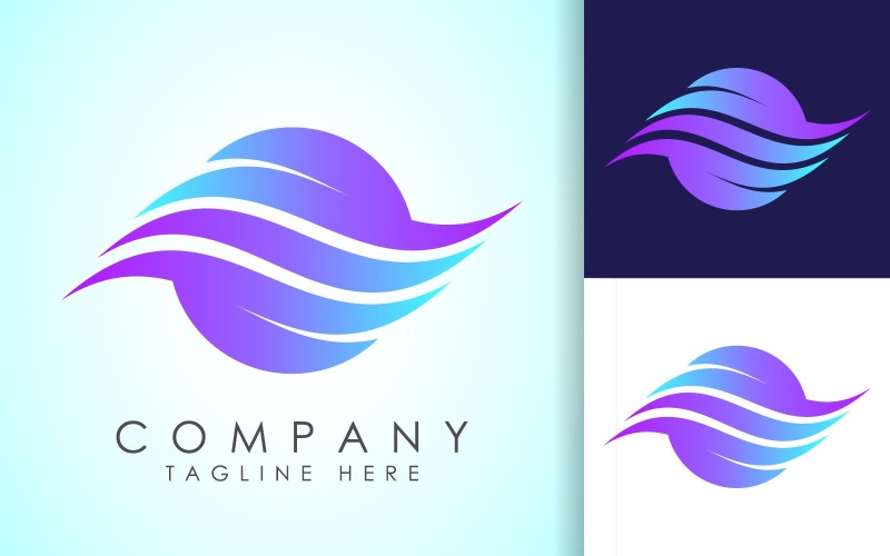 Air conditioner logo. Hot and cold symbol17 Logo Template