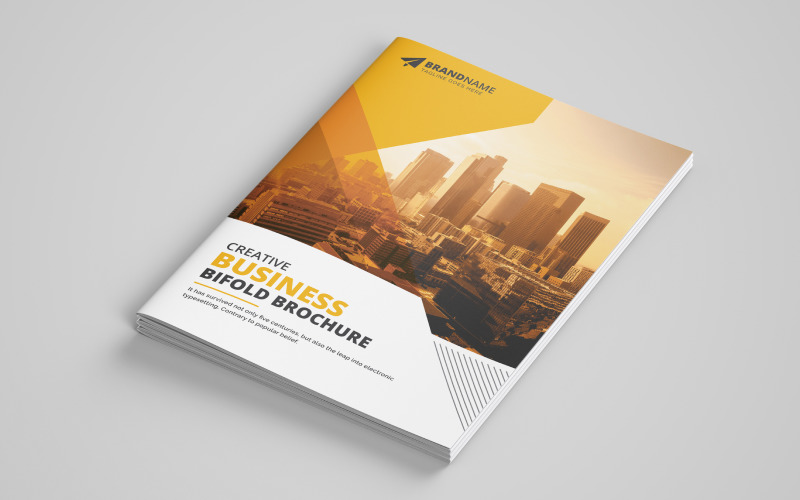 Business Bifold Brochure Template V11 Corporate Identity