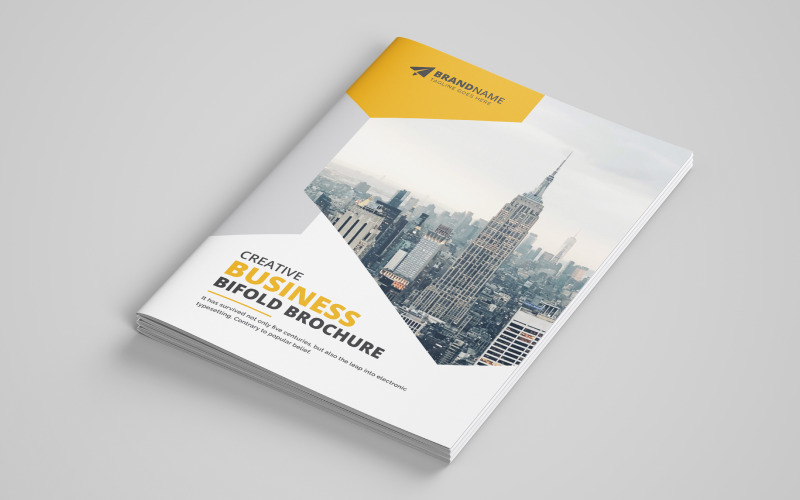 Business Bifold Brochure Template V13 Corporate Identity