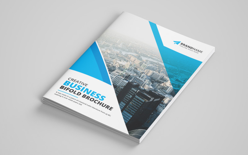 Business Bifold Brochure Template V5 Corporate Identity
