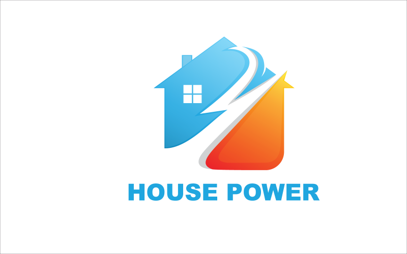 Logo House power Simple Modern Minimalist Logo Template