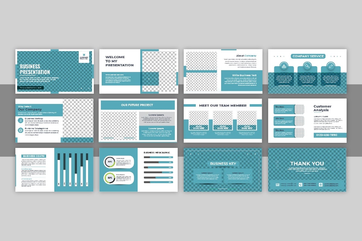 Kit Graphique #332605 Business Presentation Web Design - Logo template Preview