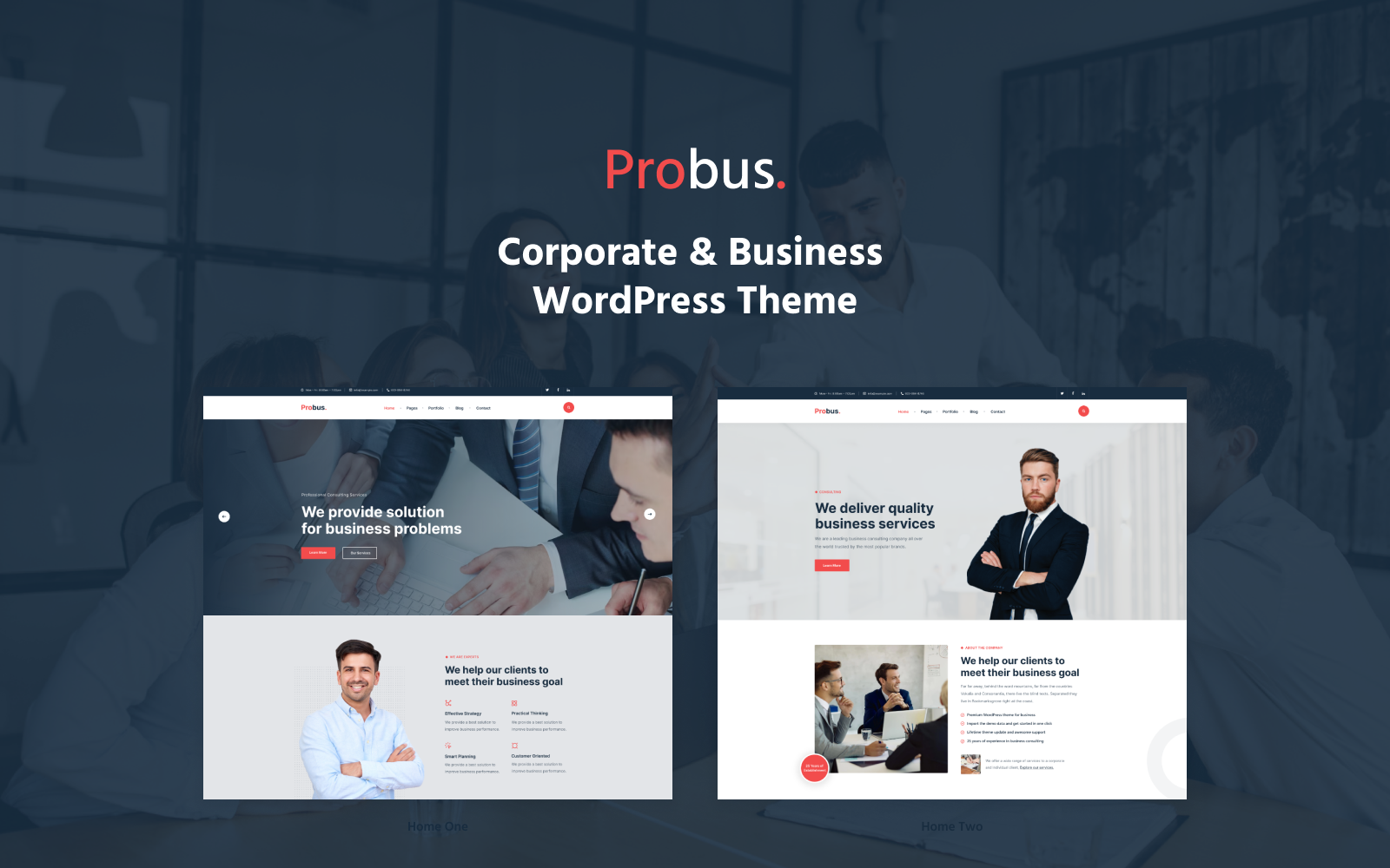 Probus - Business and Corporate WordPress Theme