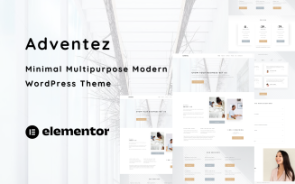 Adventez - Minimal Multipurpose One Page WordPress Theme