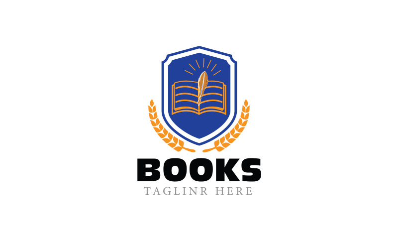 Books Logo for all educational programs Logo Template