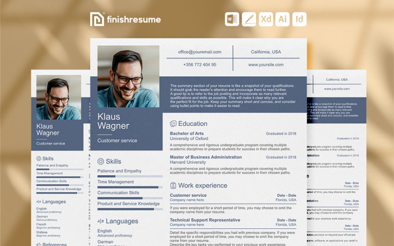 Customer service resume template | Finish Resume Resume Template