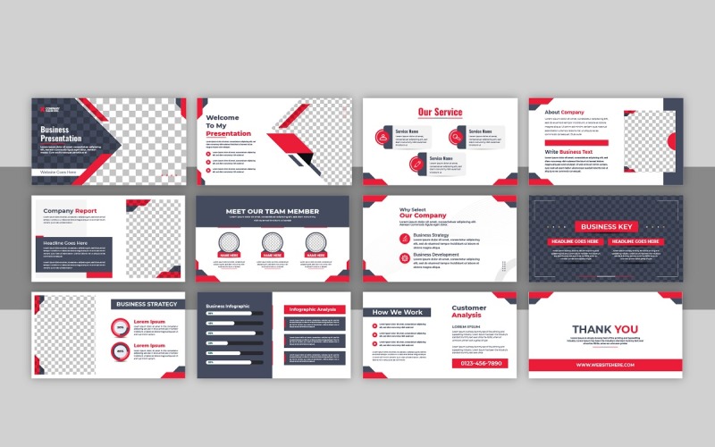 Modern Business presentation template layout Corporate Identity