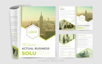 Professional Business Corporate Bi-fold Brochure Design Template