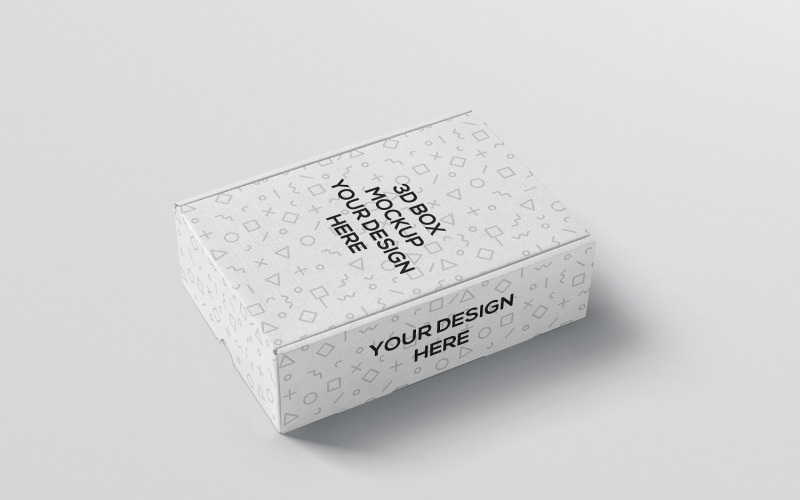 Rectangular Packaging Box Mockup 1 Product Mockup