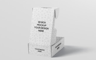 Rectangular Packaging Box Mockup 3
