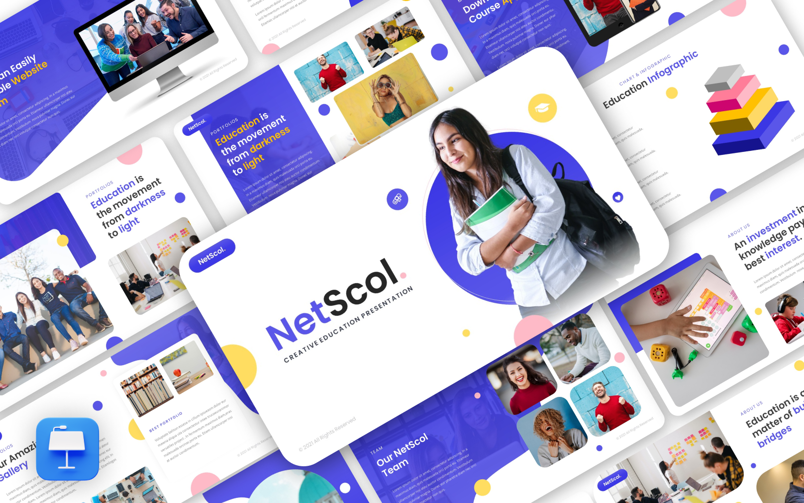 NetScol – Creative Education Keynote Template