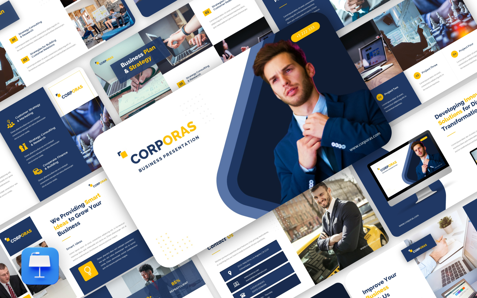 Corporas – Corporate and Business Keynote Template