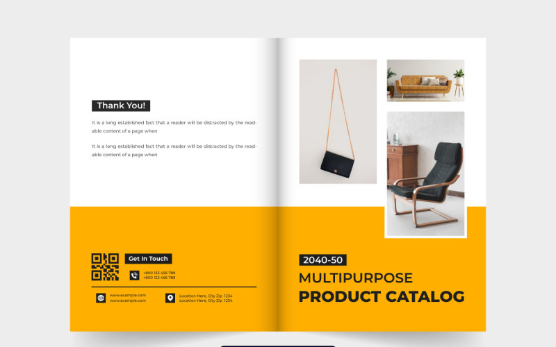 Furniture product sale catalog design Magazine Template