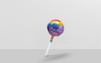 Lollipop Ball Candy Mockup 2