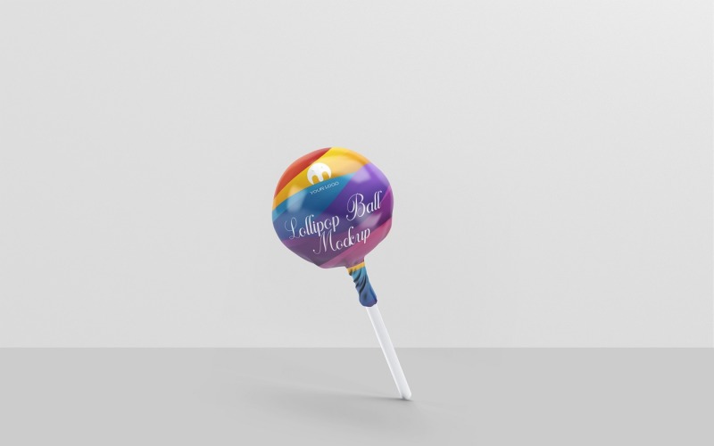 Lollipop Ball Candy Mockup 3 Product Mockup