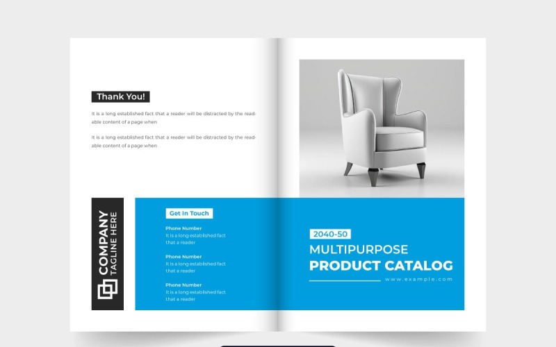 Product catalog and magazine cover Magazine Template