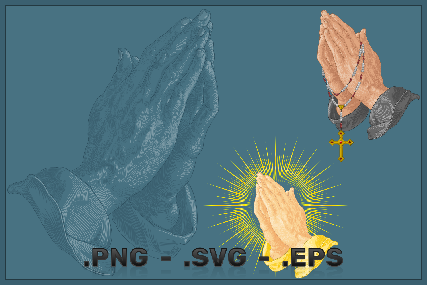 Kit Graphique #332943 Praying Hands Divers Modles Web - Logo template Preview