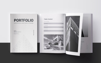 Architecture Portfolio and 12 Pages Portfolio Brochure Design