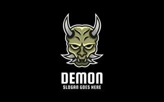 Demon Simple Mascot Logo 1