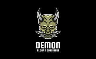 Demon Simple Mascot Logo 1