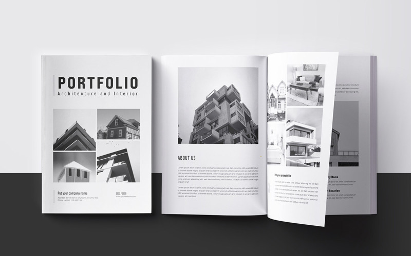 Modern Architecture and Interior Portfolio Design Magazine Template