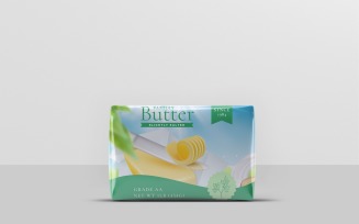 Spread Butter Wrap packaging Mockup