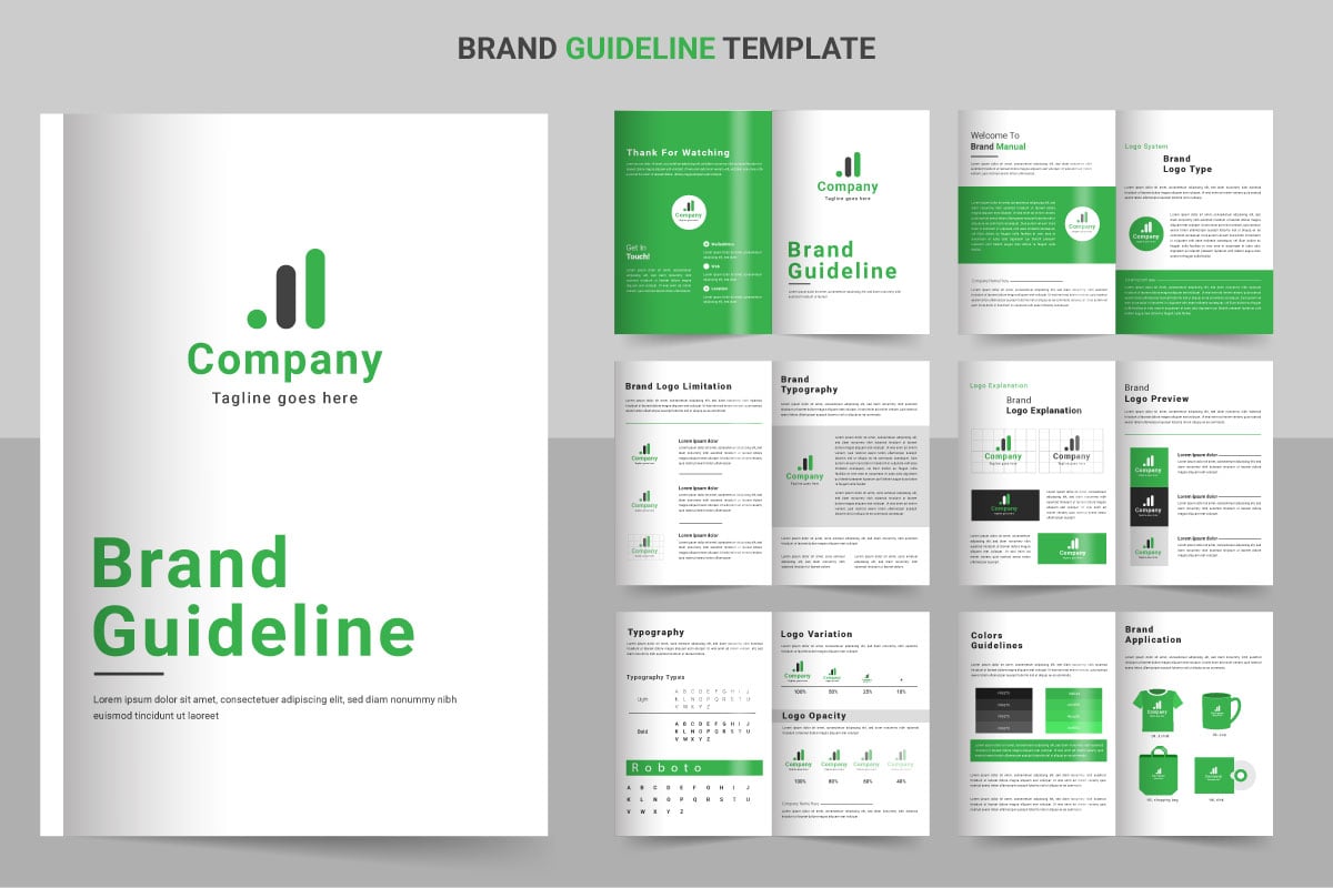 Template #333020 Guide Brand Webdesign Template - Logo template Preview