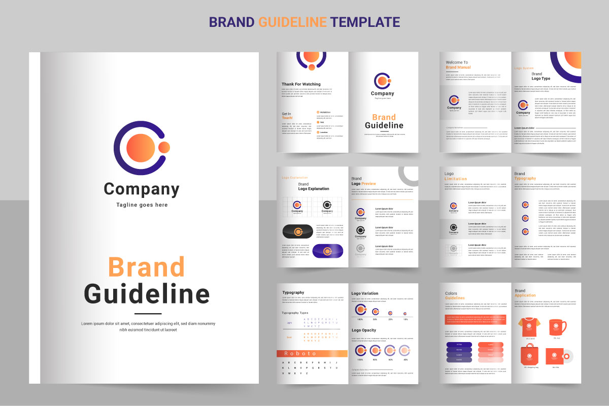 Template #333022 Guide Brand Webdesign Template - Logo template Preview