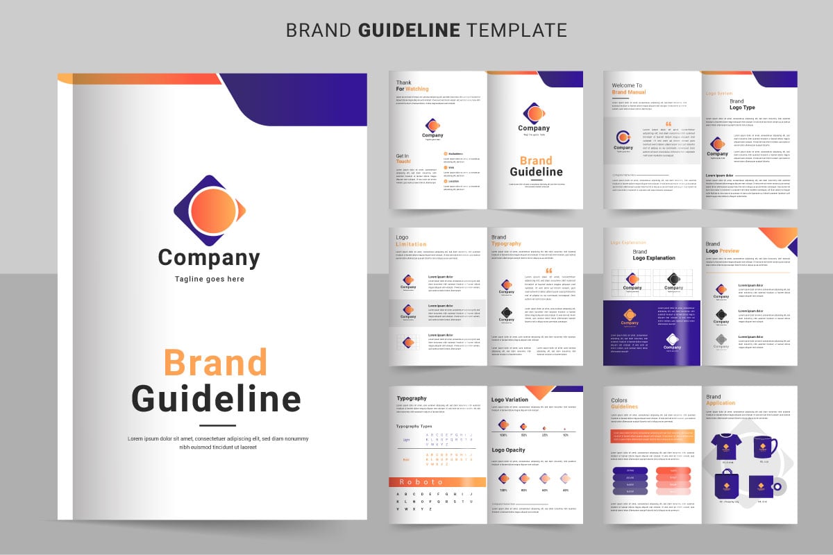 Template #333023 Guide Brand Webdesign Template - Logo template Preview
