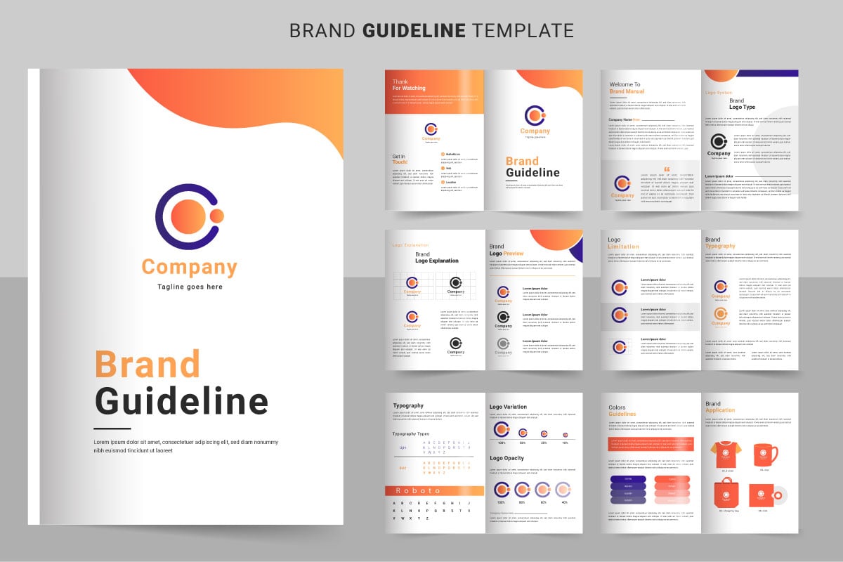 Template #333024 Guide Brand Webdesign Template - Logo template Preview