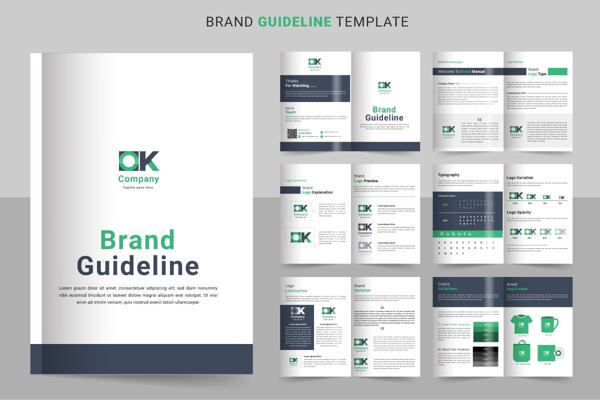Template #333027 Guide Brand Webdesign Template - Logo template Preview