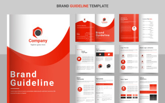 Brand Guidelines template. Brand Identity presentation. Logo Guideline template. Logo Guide Book