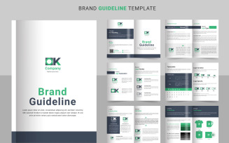 Brand Guidelines template. Brand Identity presentation. Logo Guideline template logo guidline